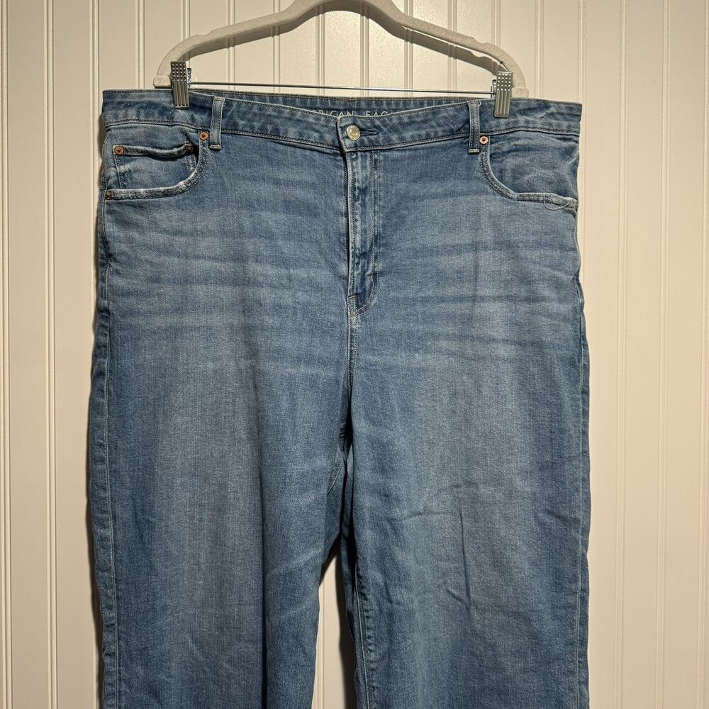 American Eagle Super High Rise Baggy Wide Leg Jeans Plus Size 20 - Picture 2 of 6